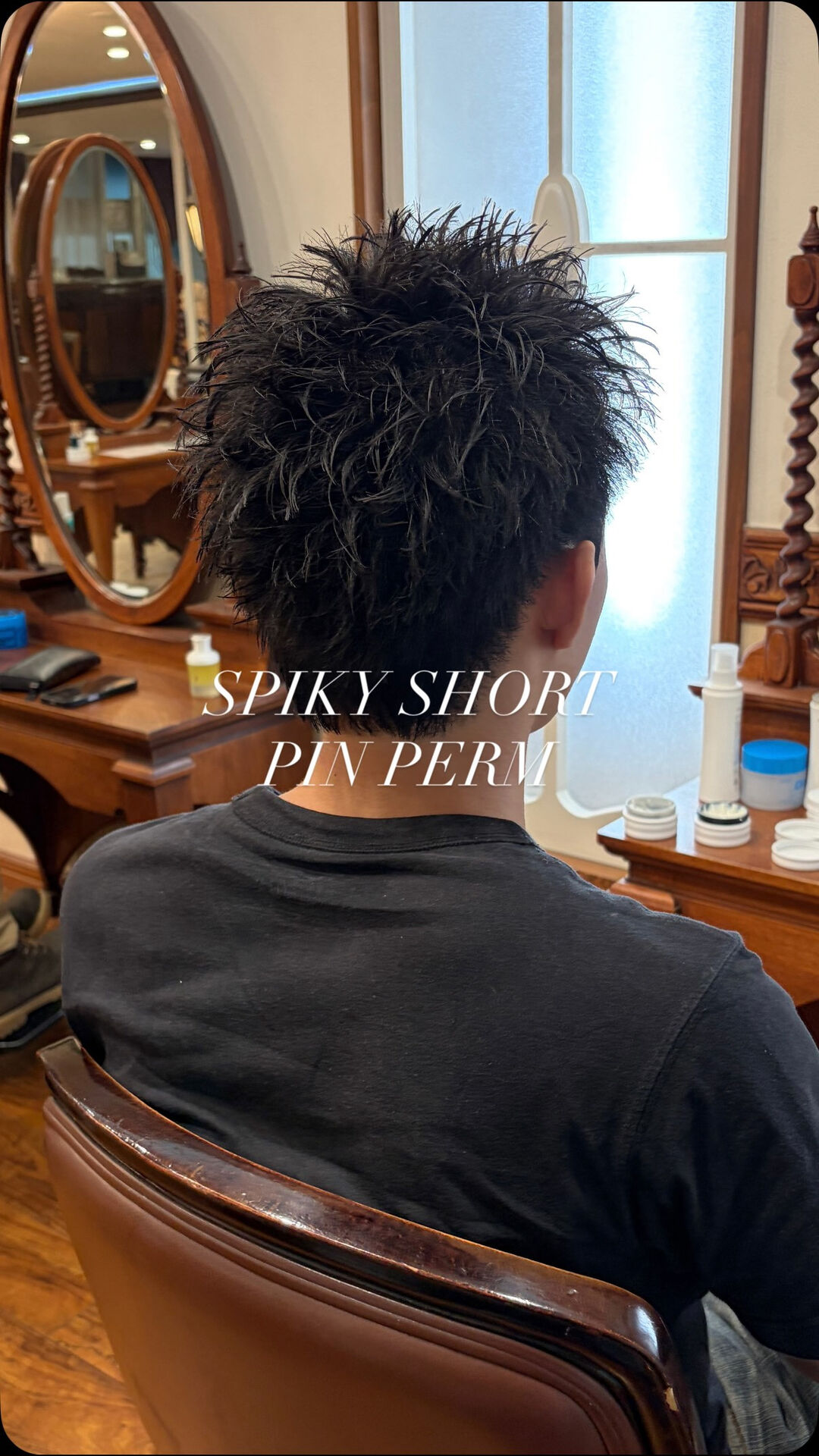 【スパイキーショート × ピンパーマ】